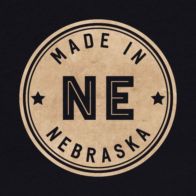 Made In Nebraska NE State USA by Pixel On Fire